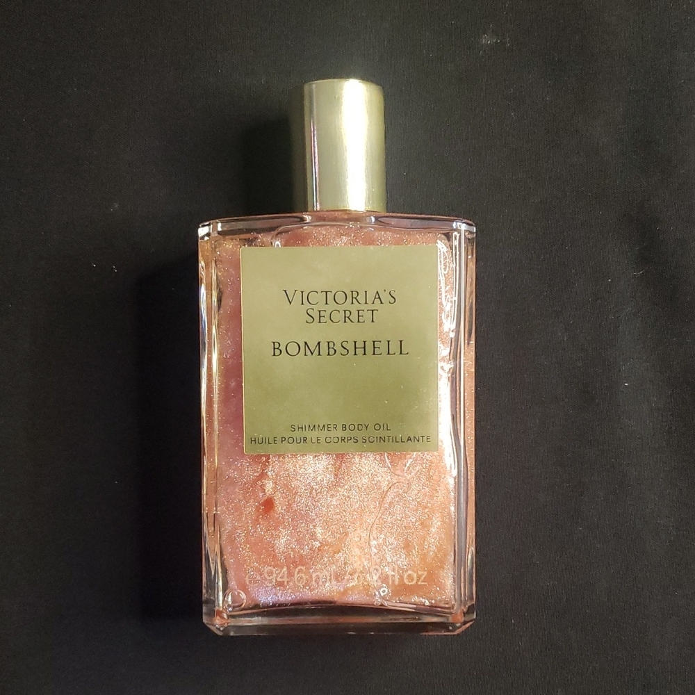 Victoria's Secret Bombshell Shimmer Body Oil - Gold and Pink